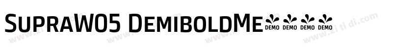 SupraW05 DemiboldMe字体转换